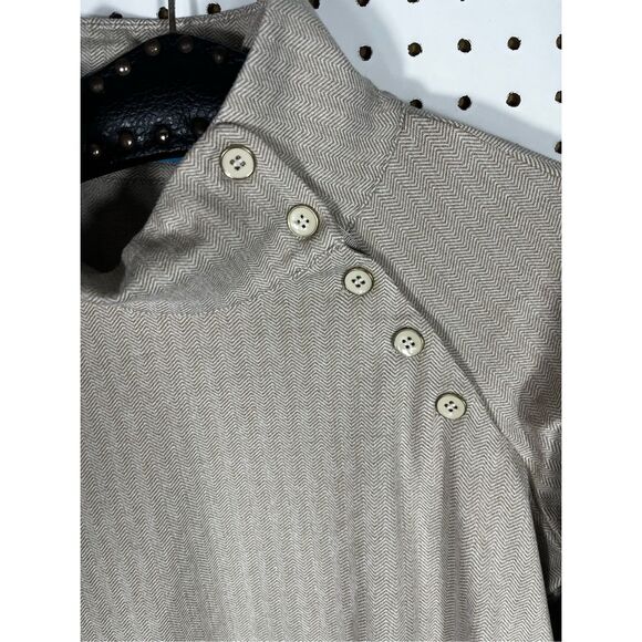 J.McLaughlin Marisa herringbone pattern pullover fleece size S - Picture 3 of 8